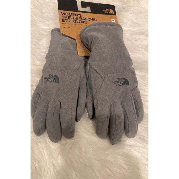 The North Face Accessories | Nwt The North Face Women's Shelbe Raschel Etip Grey Gloves, Size Medium | Color: Gray | Size: Medium | Fortunefaves's